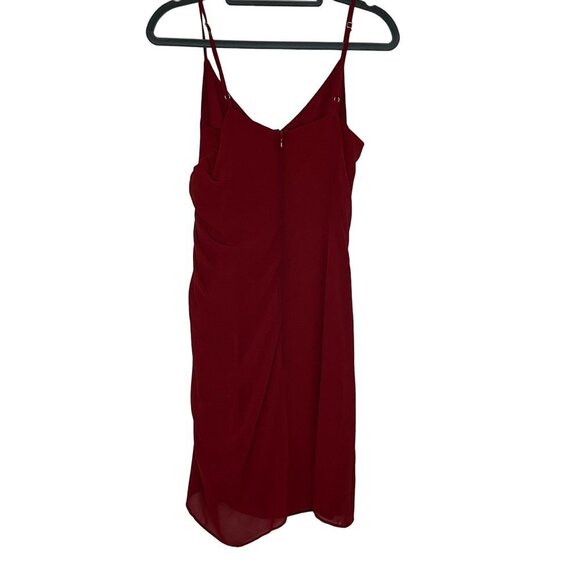 Rebecca Minkoff Kinsley Shirred Dress Red Spaghetti Strap Size 0 - Picture 4 of 8